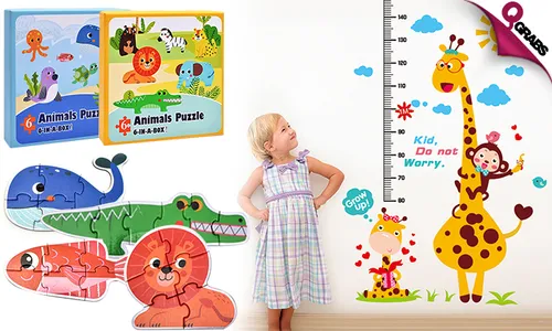 Growth Chart & Block Puzzles for Kids!